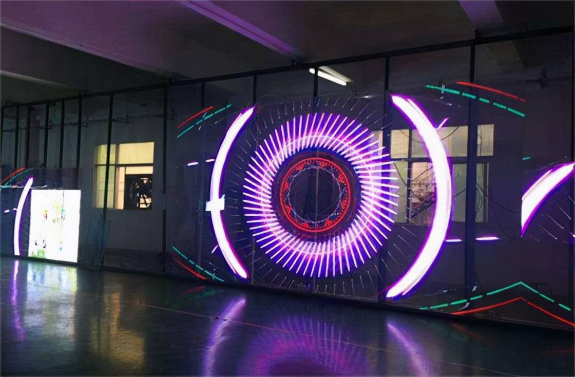 P3.97-7.81 LED Video Duvar Ekranı Kiralama Şeffaf Tam Renkli
