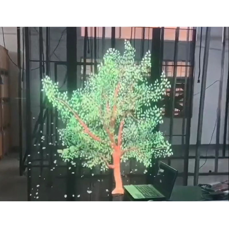 4K İnce Şeffaf LED Ekran Paneli Çok Renkli Yüksek Açıklık