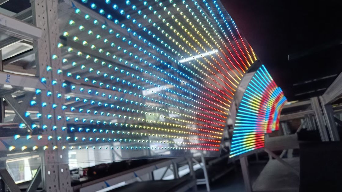 P6 P10 Şeffaf LED Ekran Paneli Yatak İçi için Esnek Tam Renkli