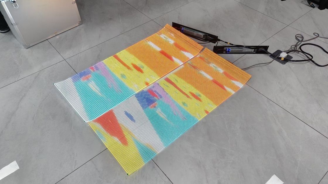 P6 P10 Şeffaf LED Ekran Paneli Yatak İçi için Esnek Tam Renkli