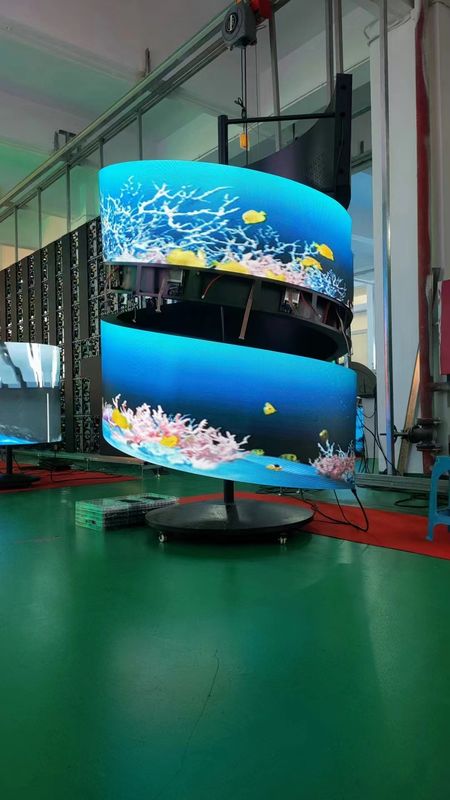 3840HZ Eğilmiş Konser Video Duvarı, Sahne Gösteri için SMD1515 LED Ekranı
