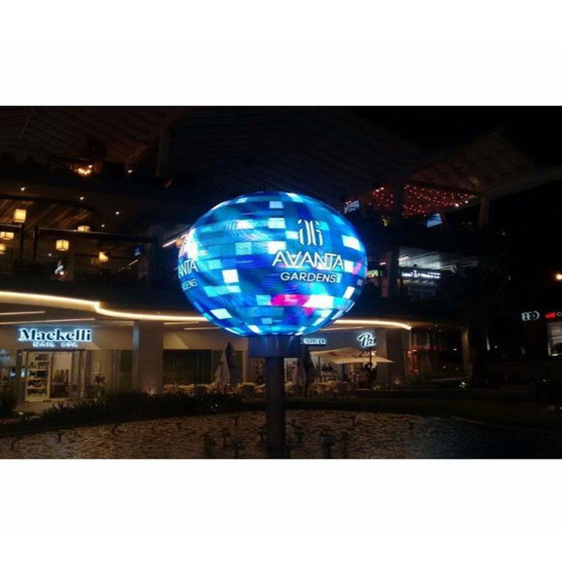 Dışarıda Esnek LED Ekranı 4mm Piksel Çapı Çok Renkli